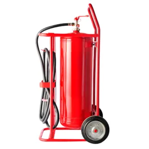 Carro porta extintor metálico con ruedas PQS – Matafuegos SpA