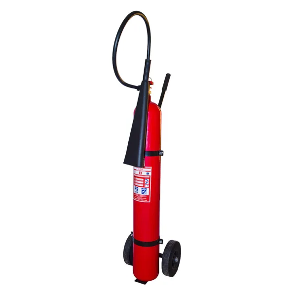 Carro porta extintor metálico con ruedas co2 – Matafuegos SpA